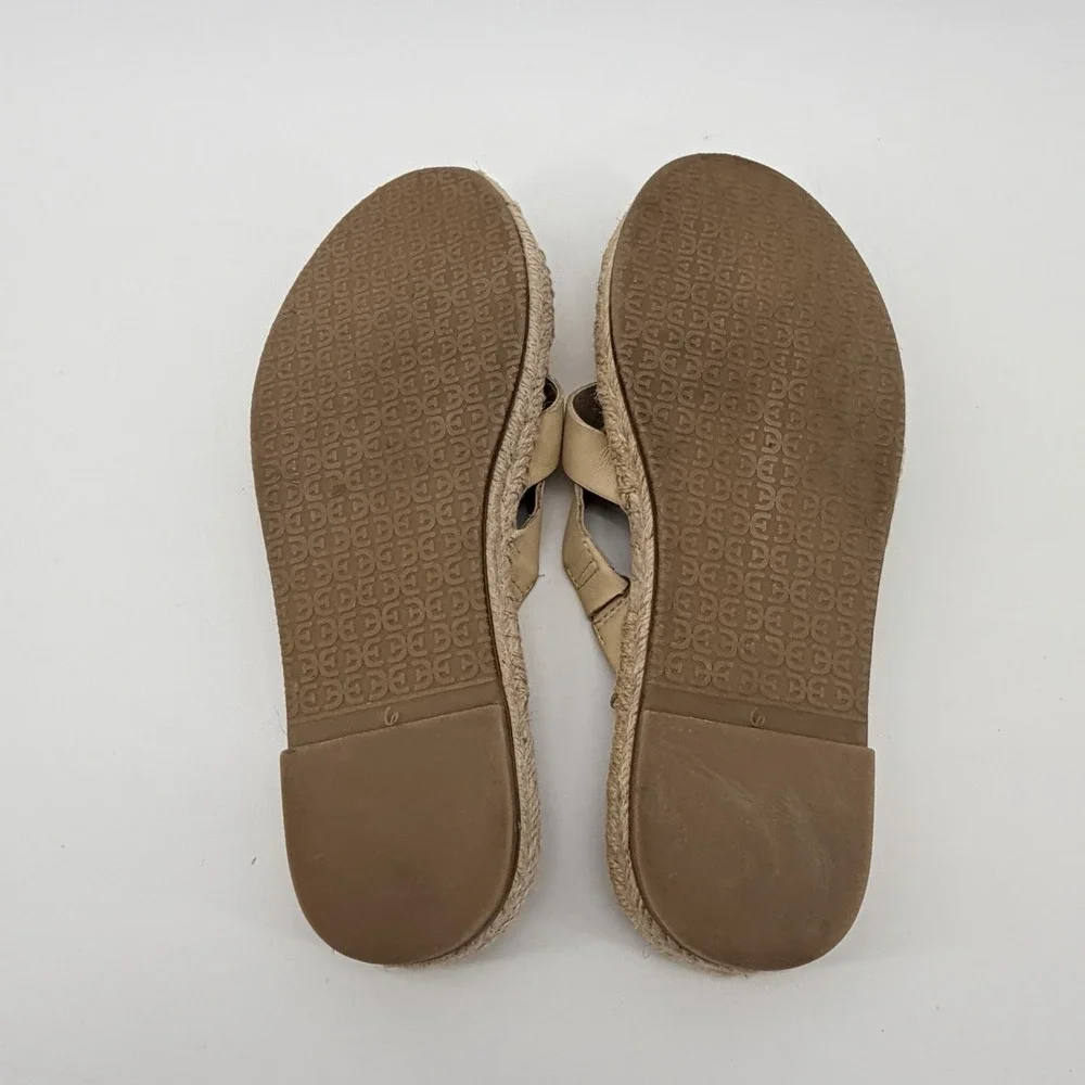 Sam Edelman Averie SANDALS Women Size 6M Leather Espadrille‎ Flat Sandals